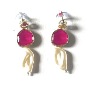 Hot Pink And Pearl Necklace Set 💥✨