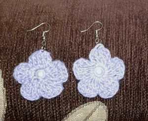 Crochet Flower Earrings