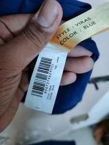 Rare Rabbit Stylish Men's Blue Graphic T-Shirt