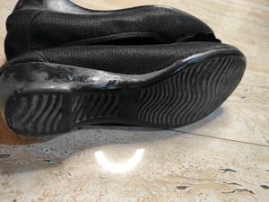Black Embellished Bow Ballet Flats