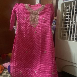 Pink Kurta Set For Women
