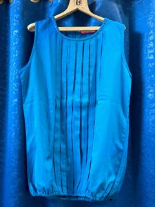 Blue Emblished Top