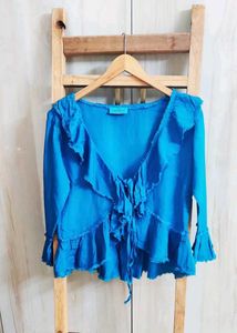 Blue Colour Cotton Top Bust Size-34