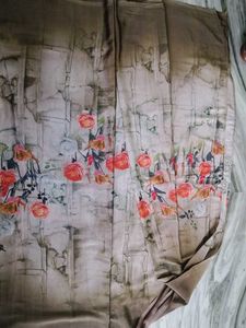 Floral saree along with blouse