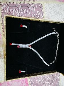 AD Red Stone Jewellery Set❤️