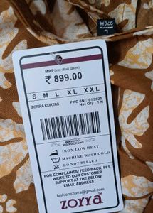 Elegant Brown Printed Kurta