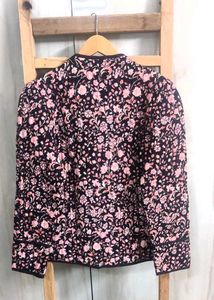 Floral Quilted Jacket Bust Size-38