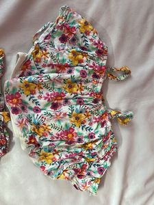 Floral Top and Shorts Set