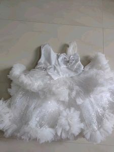 White Baby Frock