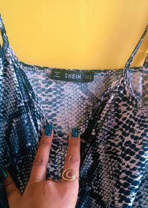 Shein Snake Print Bodycon Dress