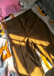 Brown Wide Leg Trousers