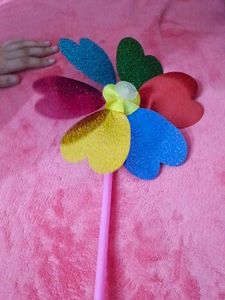 Colorful Flower Pinwheel