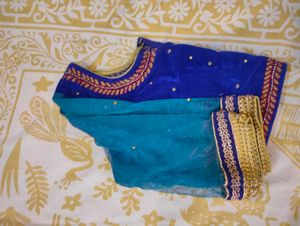 Blue Festive Blouse