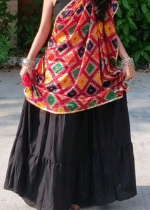 Tiered Black Skirt