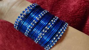 Blue &amp; Diamond Bangle Set