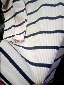 Striped Puff Sleeve Top