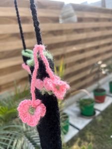 Black Crochet Sling Bag