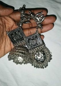 Statement Silver Earrings