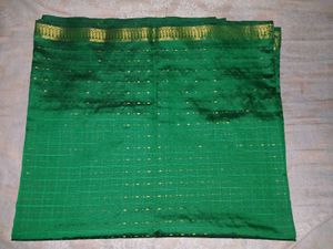 Green &amp; Gold Kanchipuram Silk Saree With Blouse