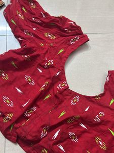Two Blouse Maroon And Cotton  Red