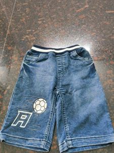 Boy's 'Goal' Denim Shorts