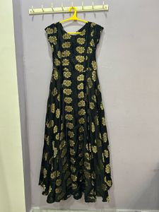 Banarasi Silk Full Flare Anarkali Frocks