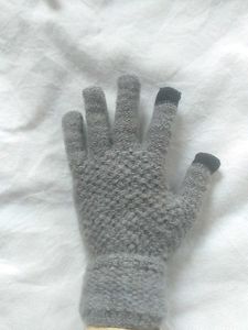 Gray Touchscreen Gloves