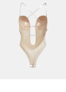 Nude Strapless Bodysuit
