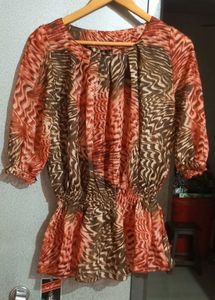Elegant Print Top🤩