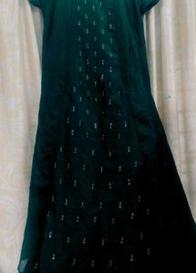 Emerald Green Embellished Dress