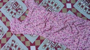 Floral Pink Ruffle Dress