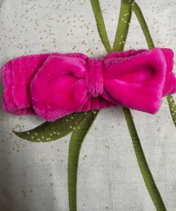 Pink microfibre skincare Headband