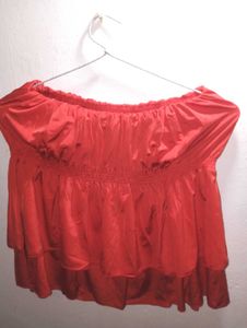 Red Off-Shoulder Top