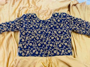 Gold Anarkali Gown with Dupatta