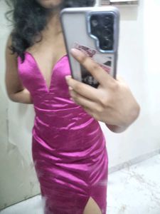 THRIFTED Pink Bodycon Dress