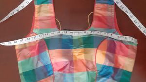 Colorful Checkered Padded Blouse