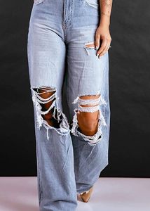 straight fit Ripped jean