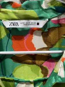 Zara Floral Print Blouse