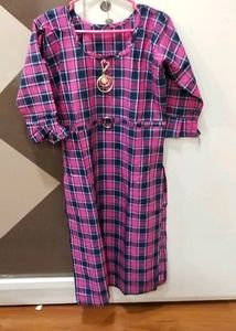 Checked Brand New Kurti 💓💜