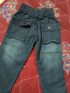Denim Look Cotton Pant