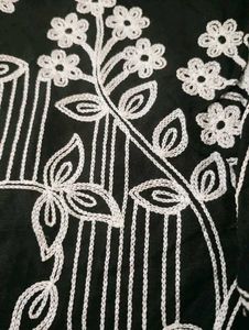 Elegant Black Floral Print Dress  S TO Xxl size av