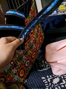 Women Embroidered Rajasthani Tote Bag New