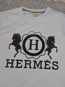 Hermes Graphic Tee light blue 🫶
