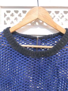 Blue Mesh Top C