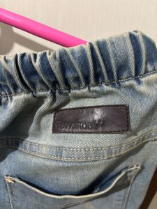 Bewakoof Ripped Denim Joggers