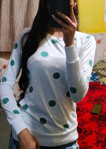 Polka Dot Print Top
