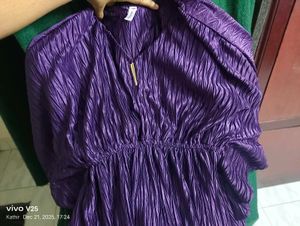 Purple Kaftan Style Dress