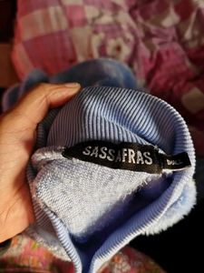 Cozy Blue Plush Pullover