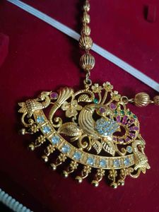 Antique Peacock Dollar Necklace