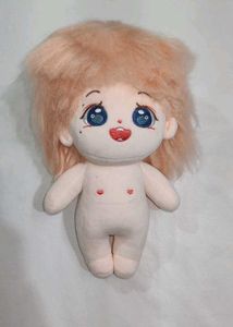 Cute Plush Doll with Heart Details